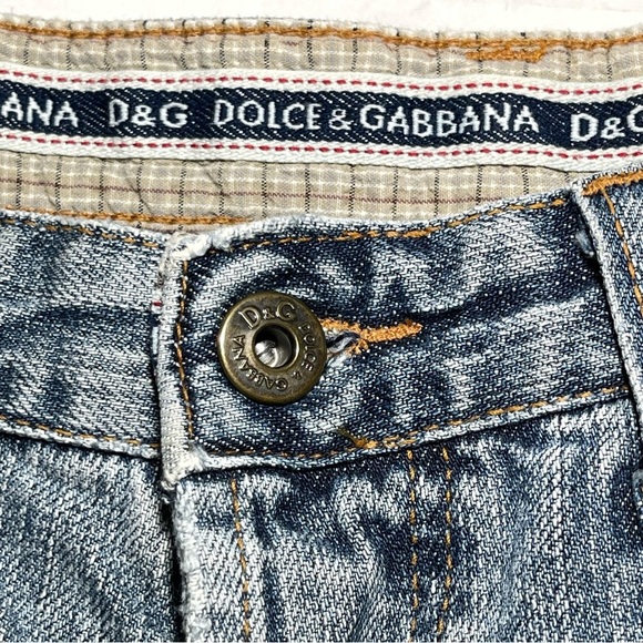 D&G Dolce & Gabbana Made In Italy Ittierre Spa Button Fly Jeans Men's Size 33x32 - Picture 8 of 14
